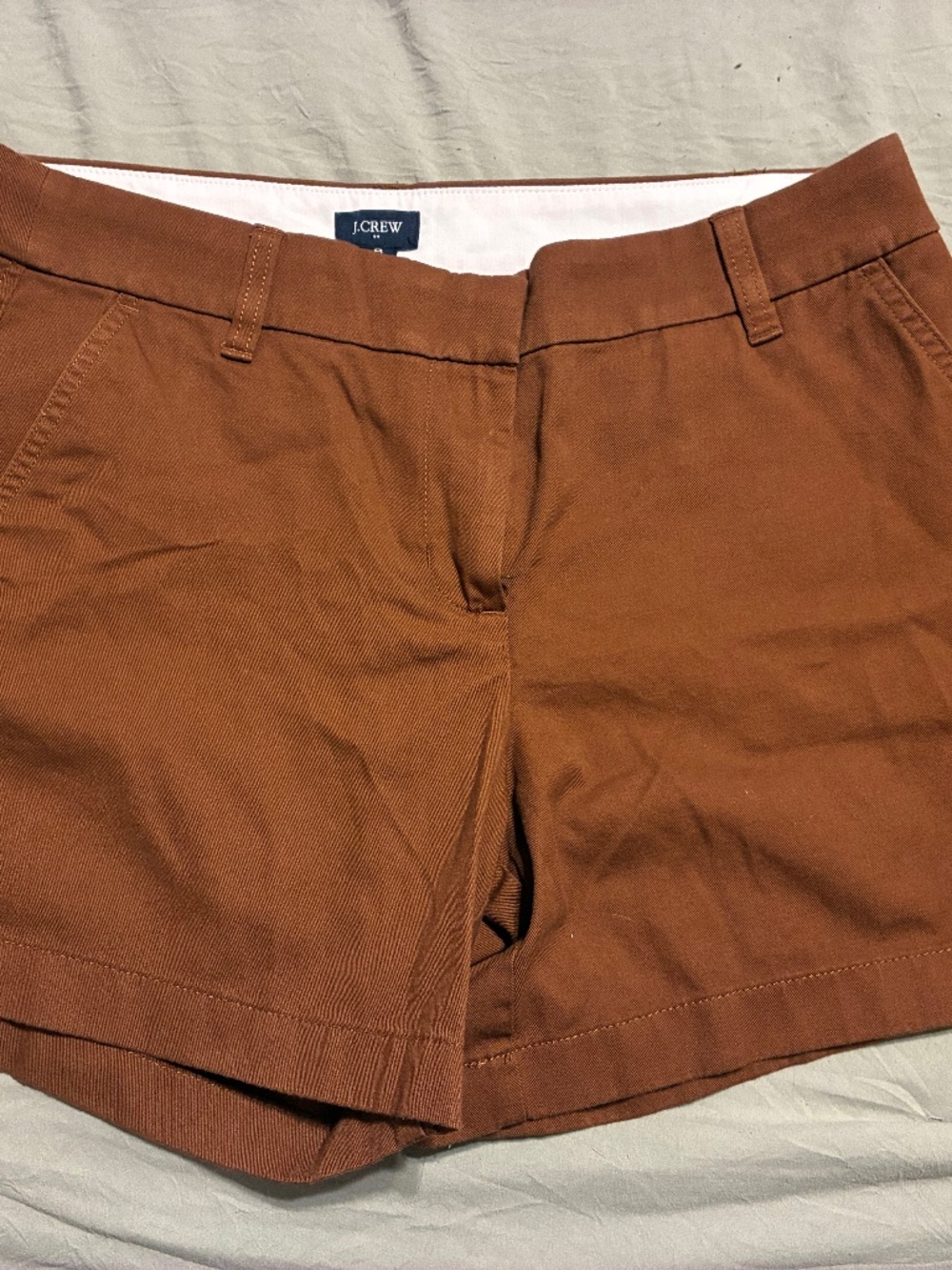 Brown J-Crew Dress Shorts